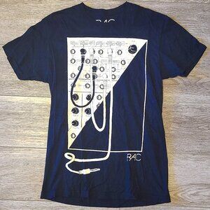 RAC Band Official Merch Black T-shirt with mixer print